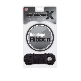 Комплект для связывания BONDX BONDAGE RIBBON & LOVE ROPE BLACK